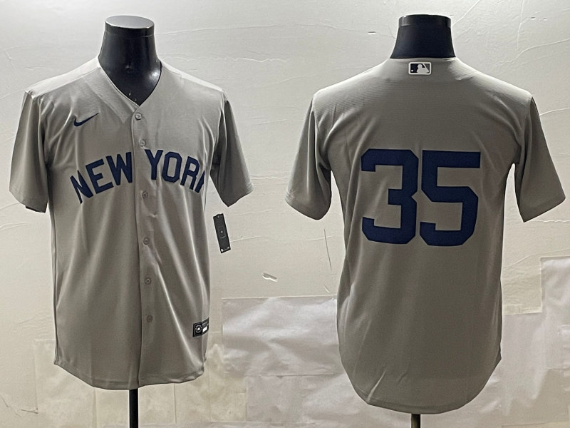 Men's New York Yankees Cody Bellinger #35 Gray Jersey